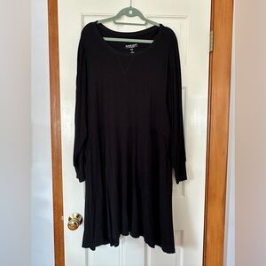 Torrid Mini Jersey Puff Sleeve Skater Dress Black Size 2
 Long Sleeve Dress